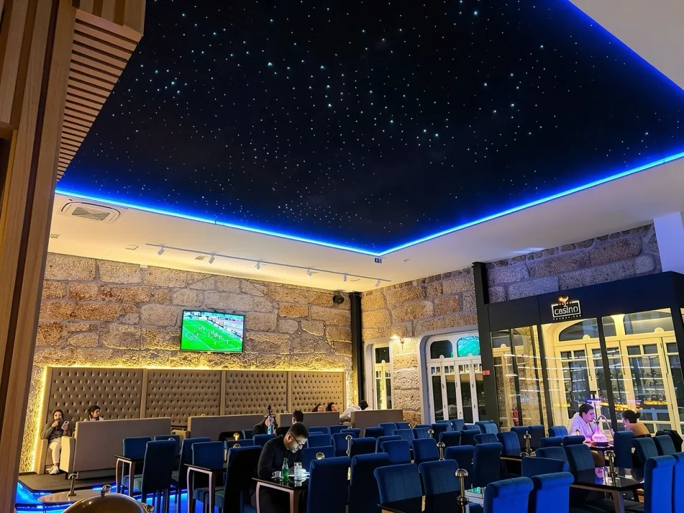 Casino Lounge Bar — RGBW starry ceiling in main hall