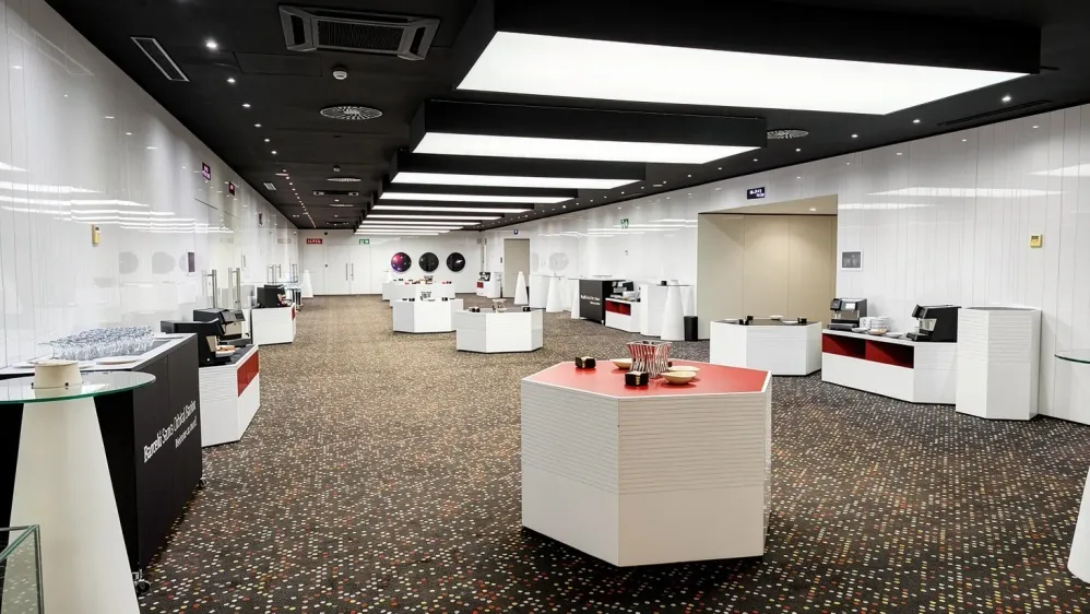 Hotel Barceló Sants — translucent stretch ceilings with LED